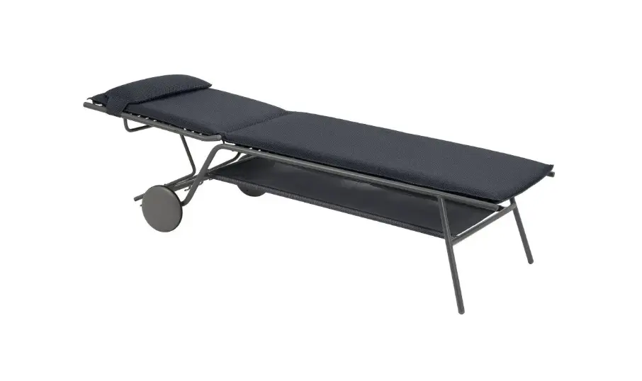 Lafuma Liege Miami II Haut Dunkelgrau/Titan ca. 80x90x200 cm