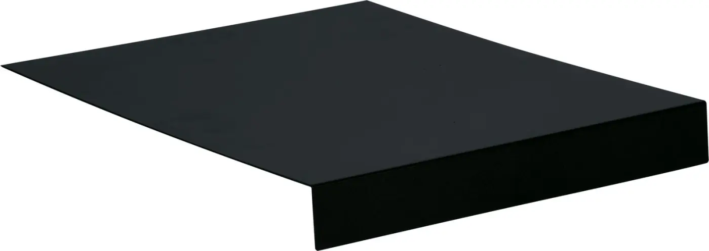 Stern 410349 Tablett L-Form ca. 69x50x7 cm Aluminium Schwarz Matt
