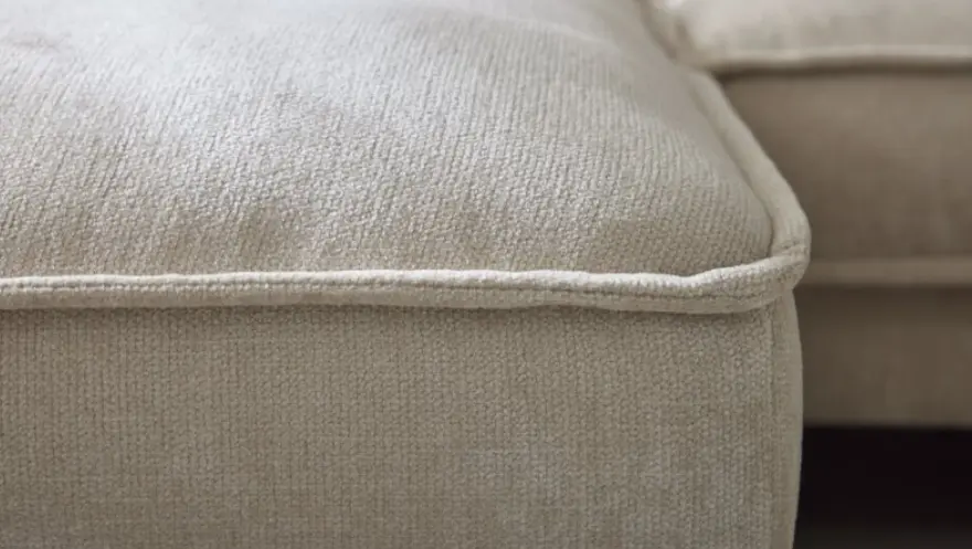 Roomio No. 4102 Garnitur Roma Nature Metallfuß Toffee 190x272 cm Longchair links