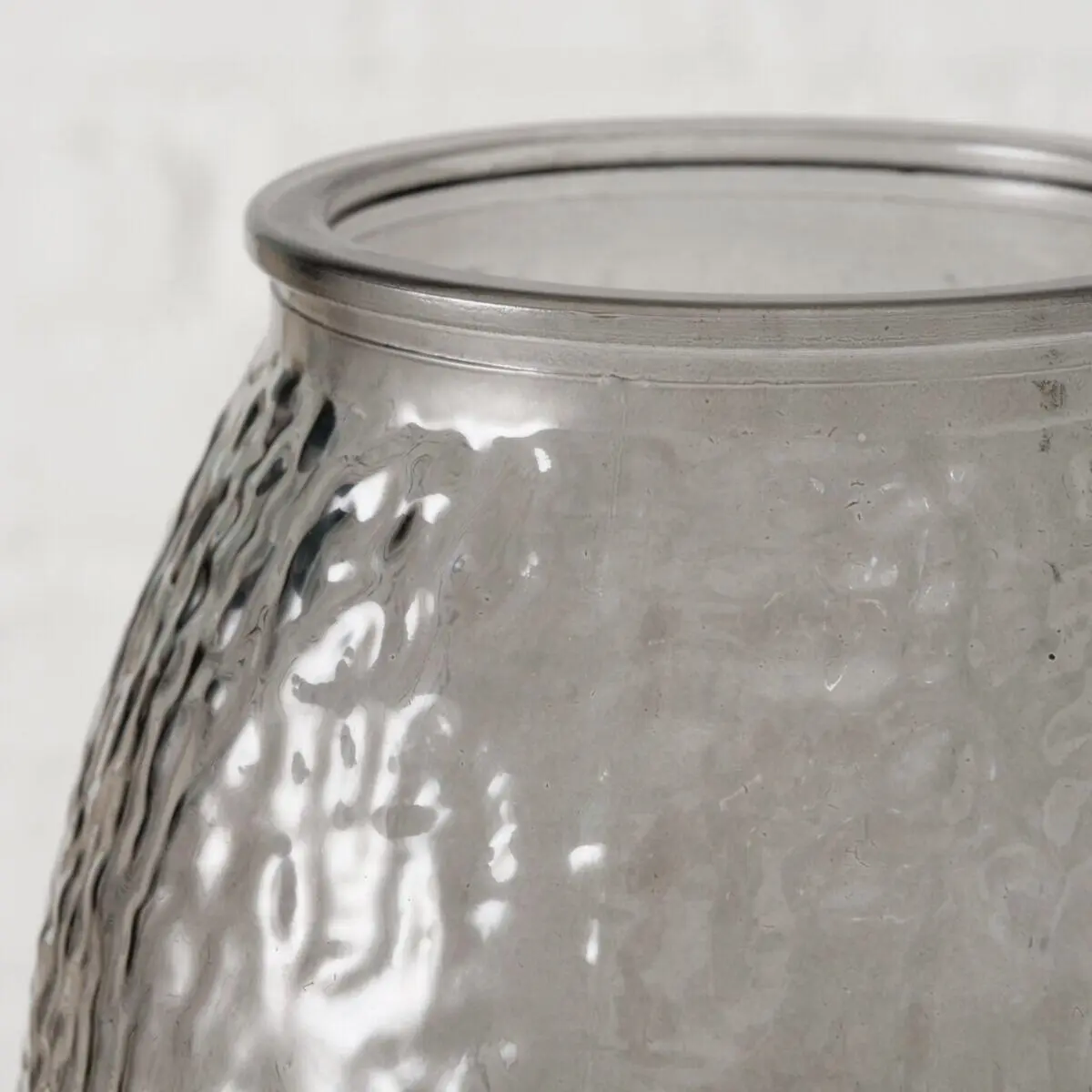 Boltze Vase Rifla Grau 20 cm hoch
