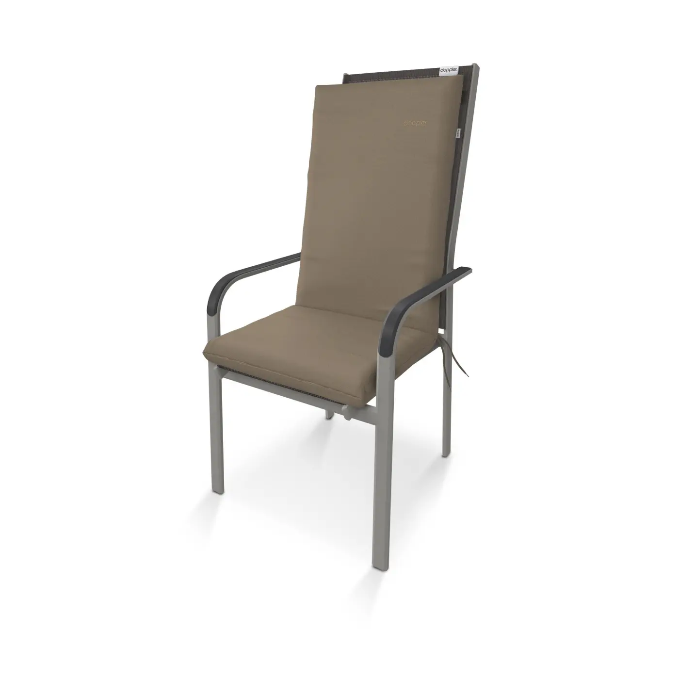 Doppler Hochlehnerauflage 3193 NATURE Braun ca. 119x48x6 cm