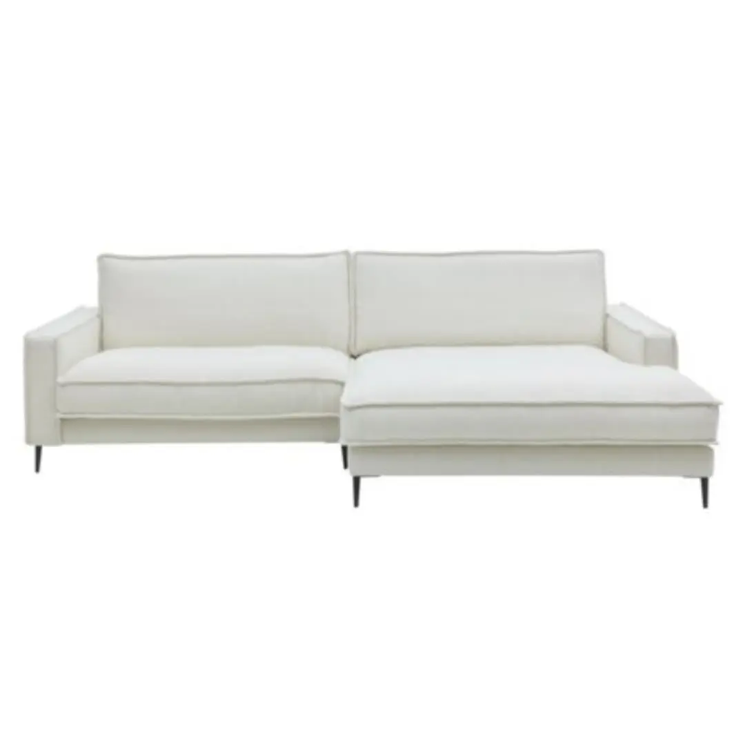 Roomio No. 4102 Polstergarnitur Loop white, ca. 272 x190 cm (Longchair rechts)