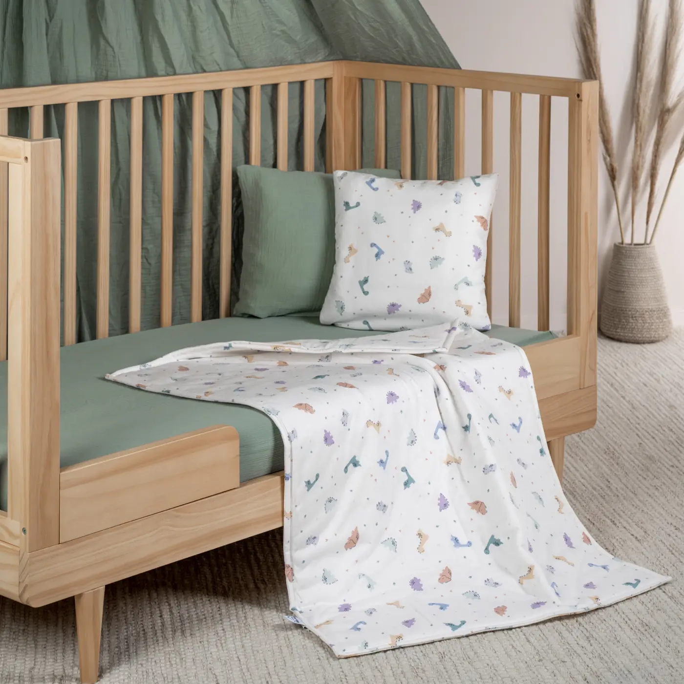 Zöllner Decke Jersey gefüttert Little Dinos