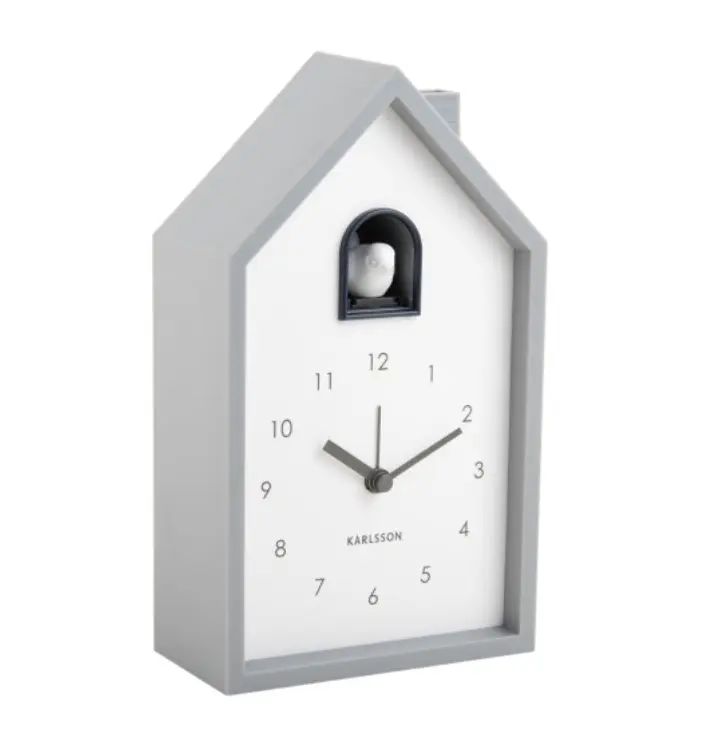 Karlsson Alarm Clock Mouse Grey ca. 12x20x6 cm