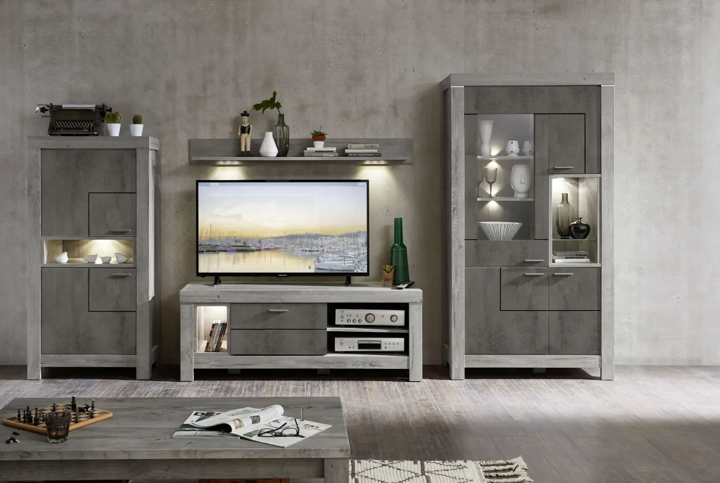 Wohn-Concept Vitrine Granada ca. 101x200x43cm Wohn-Concept Vitrine Granada ca. 101x200x43cm