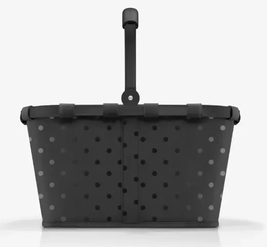 Reisenthel Carrybag Frame Glossy Dots black ca. 48x29x28 cm