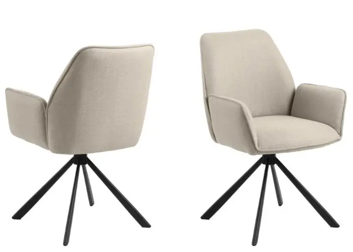 Actona Stuhl Glenda drehbar Beige