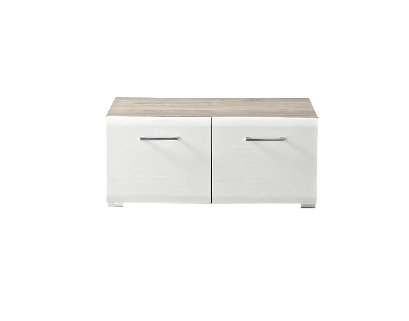 Innostyle Bank Funny 3K16HW60 Weiß MDF/Silbereiche MDF BxHXT ca.84x37x40 cm 