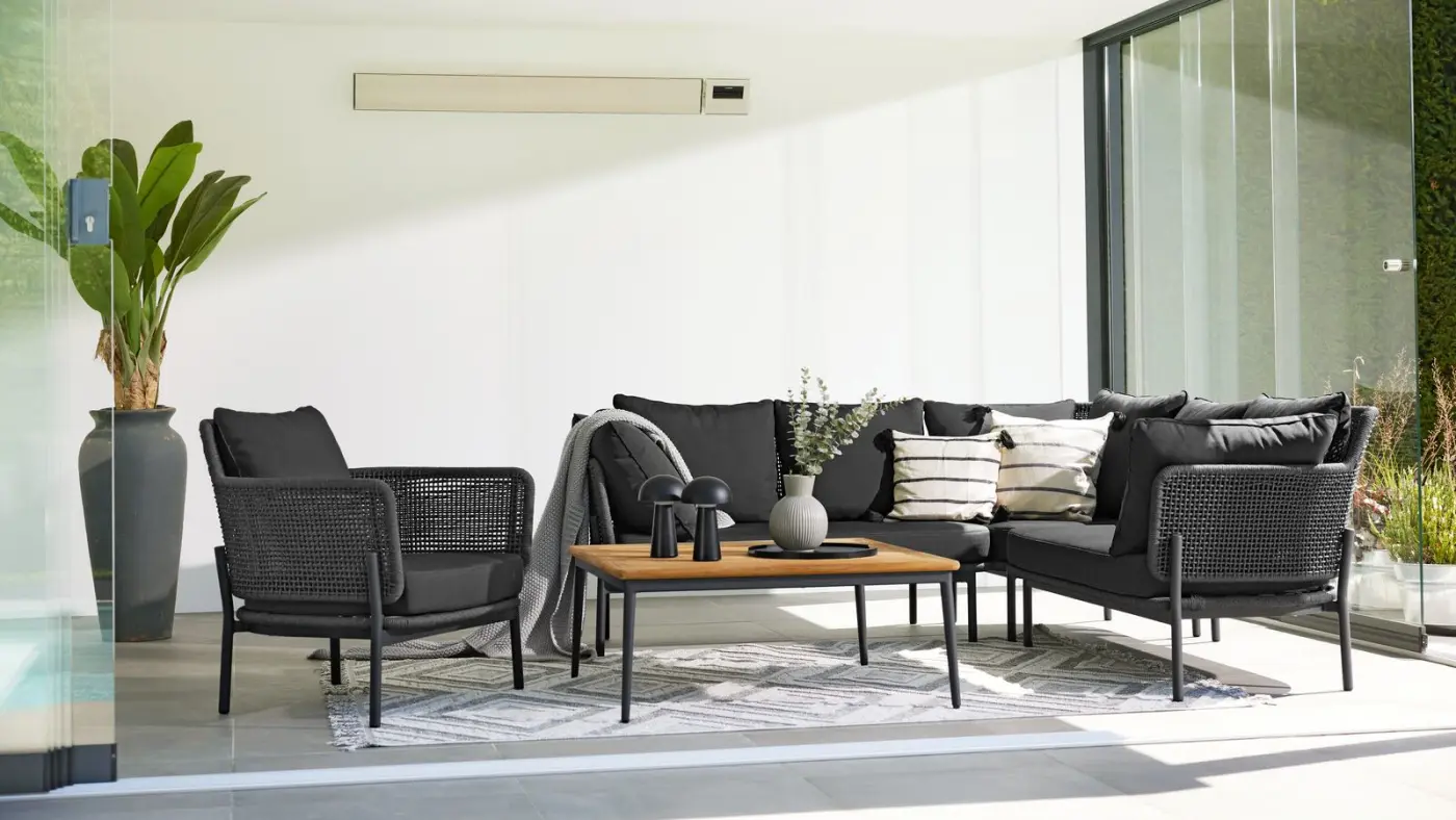 Interliving Loungetisch Serie 7005 89x38x89 cm Holzfarben