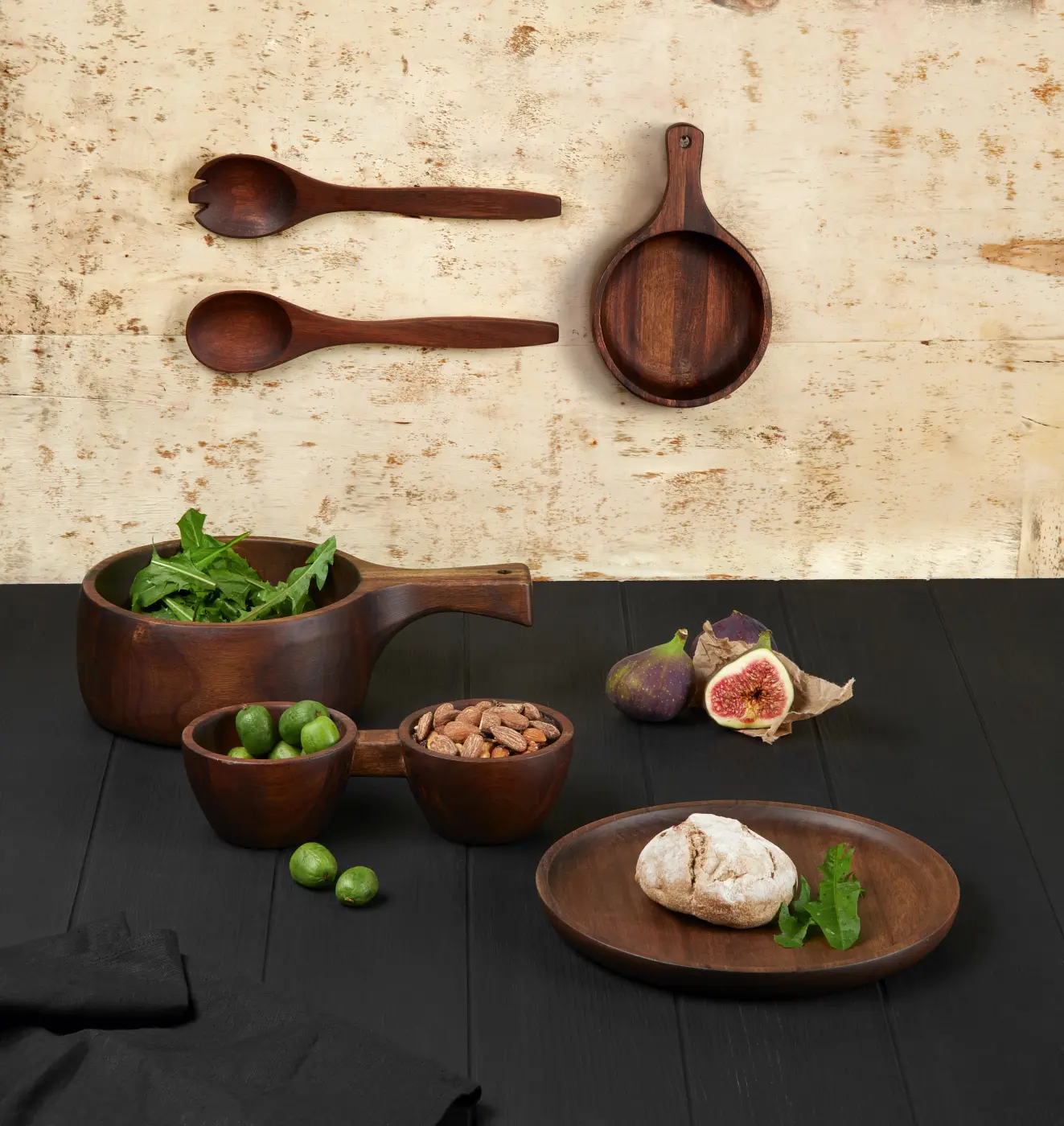 ASA Salatbesteck Akazie massiv 30 cm ASA Salatbesteck
