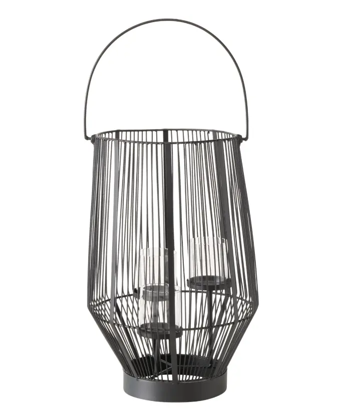 Boltze Windlicht Alexandra schwarz 30x45 cm