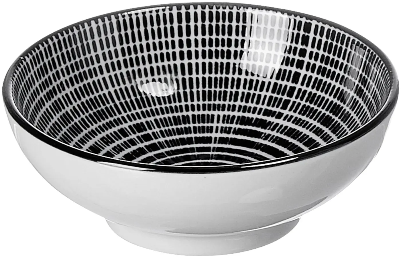 Ritzenhoff Schale flach Takeo 8 cm Schwarz/Weiß