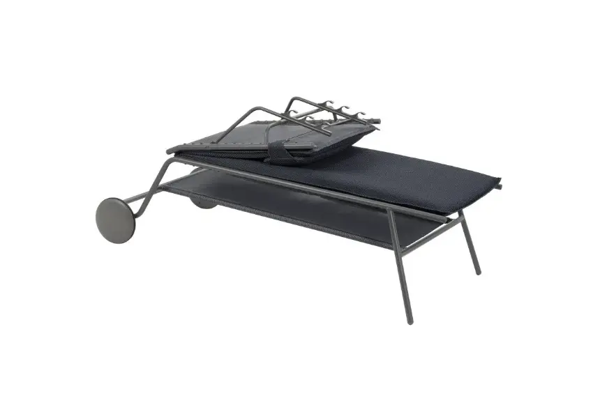 Lafuma Liege Miami II Haut Dunkelgrau/Titan ca. 80x90x200 cm
