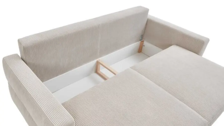 Restyl Querschläfer Linett Beige ca. 238x114cm mit Hubbeschlag