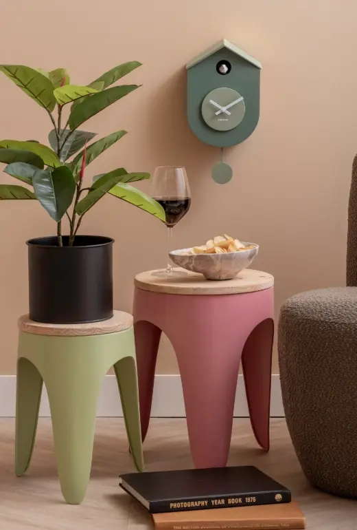 Karlsson Wall Clock Junge Green ca. 17,5x33x9 cm