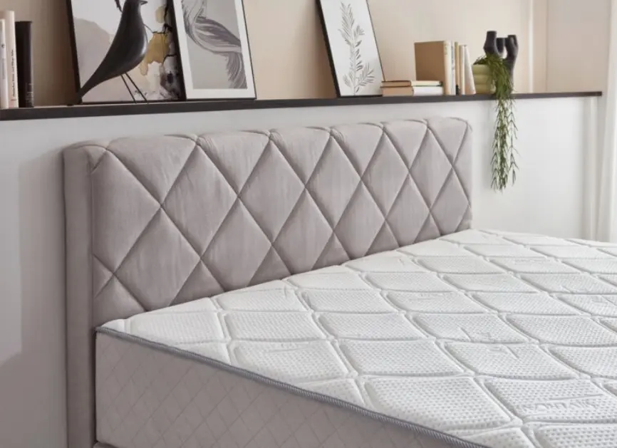 Sun Garden Boxspringbett Eberndorf ca. 180x200 cm silber