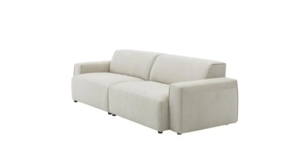 Roomio Polstergarnitur No. 4100 3-Sitzer Champagner, ca. 246x101 cm