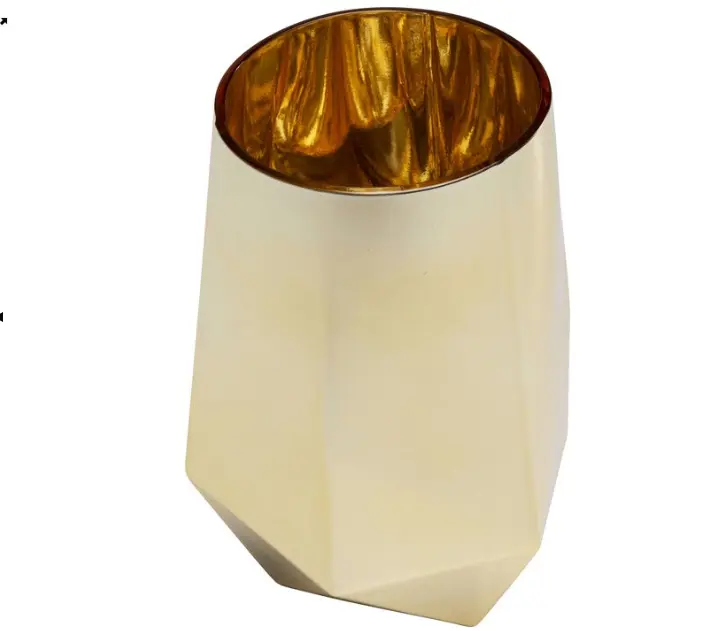 Kare Design Wasserglas Diamond Gold 510 ml