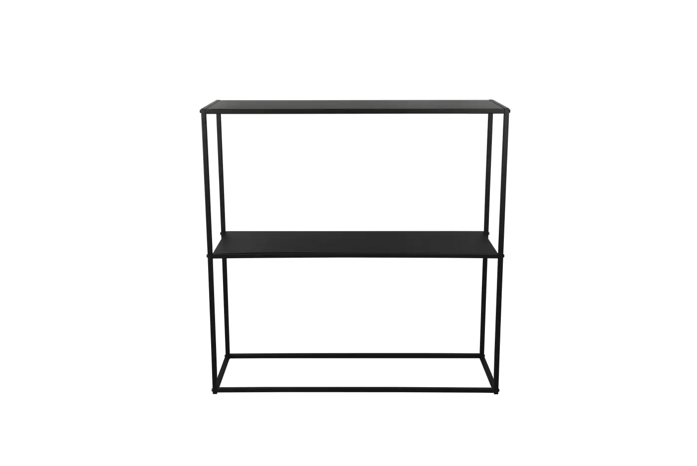 Mirrors & More Konsolentisch Metall schwarz ca. 80x80x27 cm