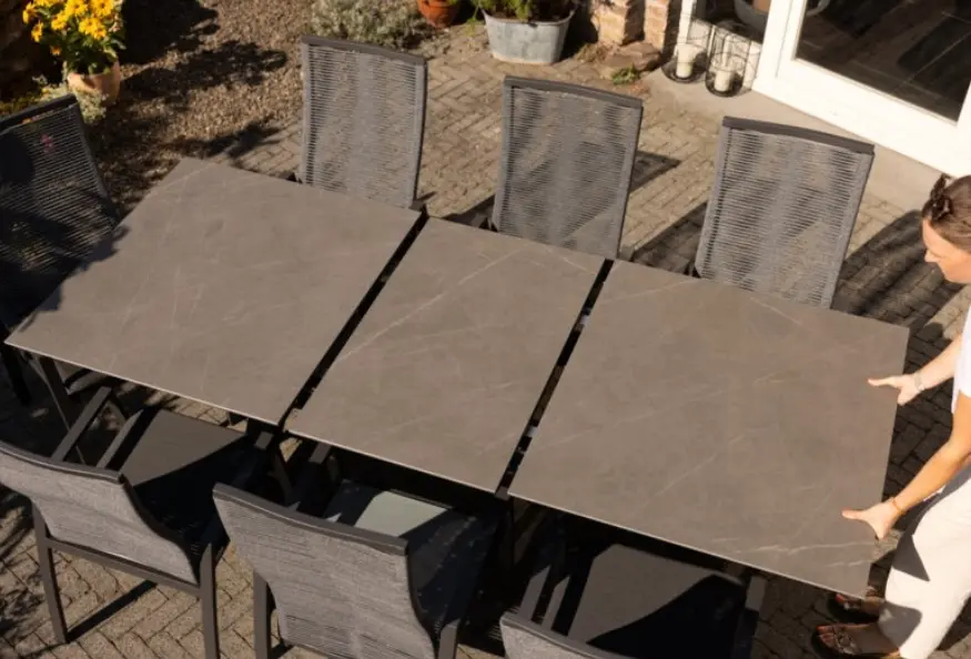 Interliving Ausziehtisch Anthrazit ca. 180-240x100x76,5 cm