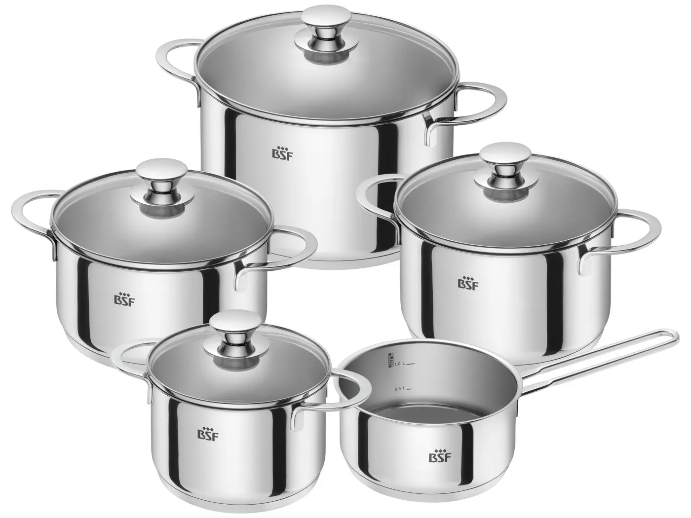 Zwilling 5-tlg. Topfset edelstahl