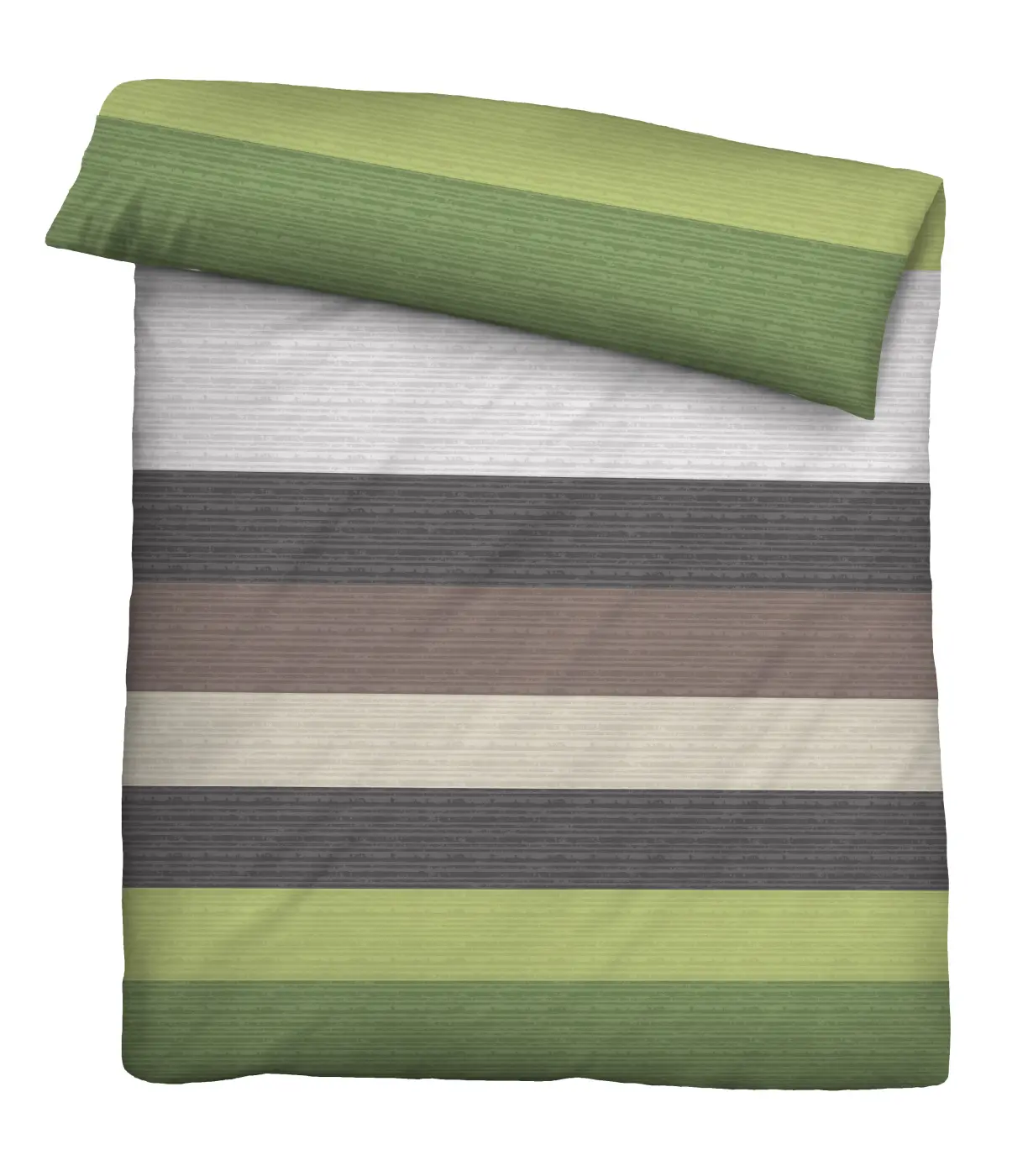 biberna Mako-Satin Bettwäsche pistaziengrün 1x 135x200 cm + 1x 80x80 cm