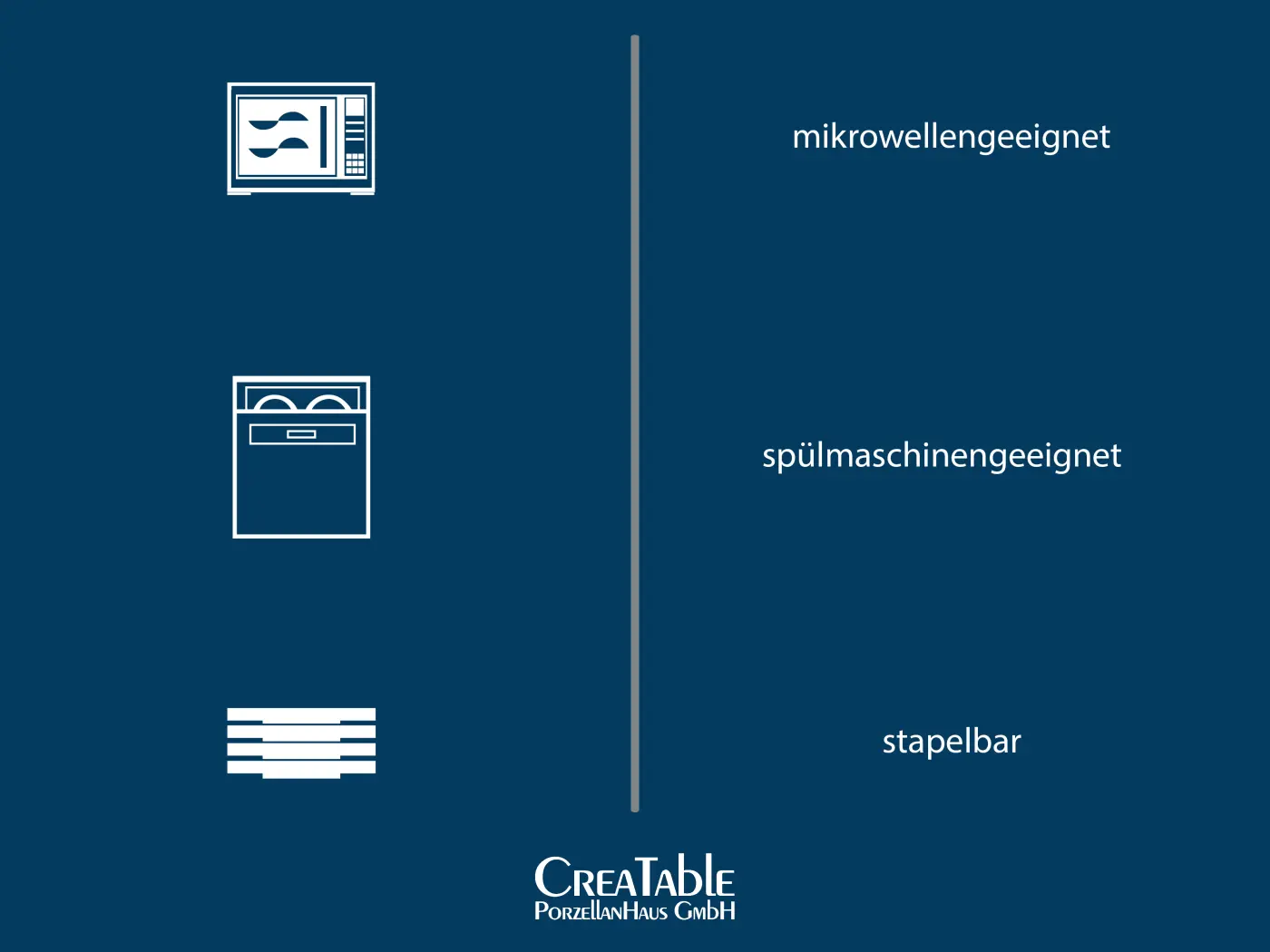 CreaTable Kombiservice Samba 20-tlg Bunt