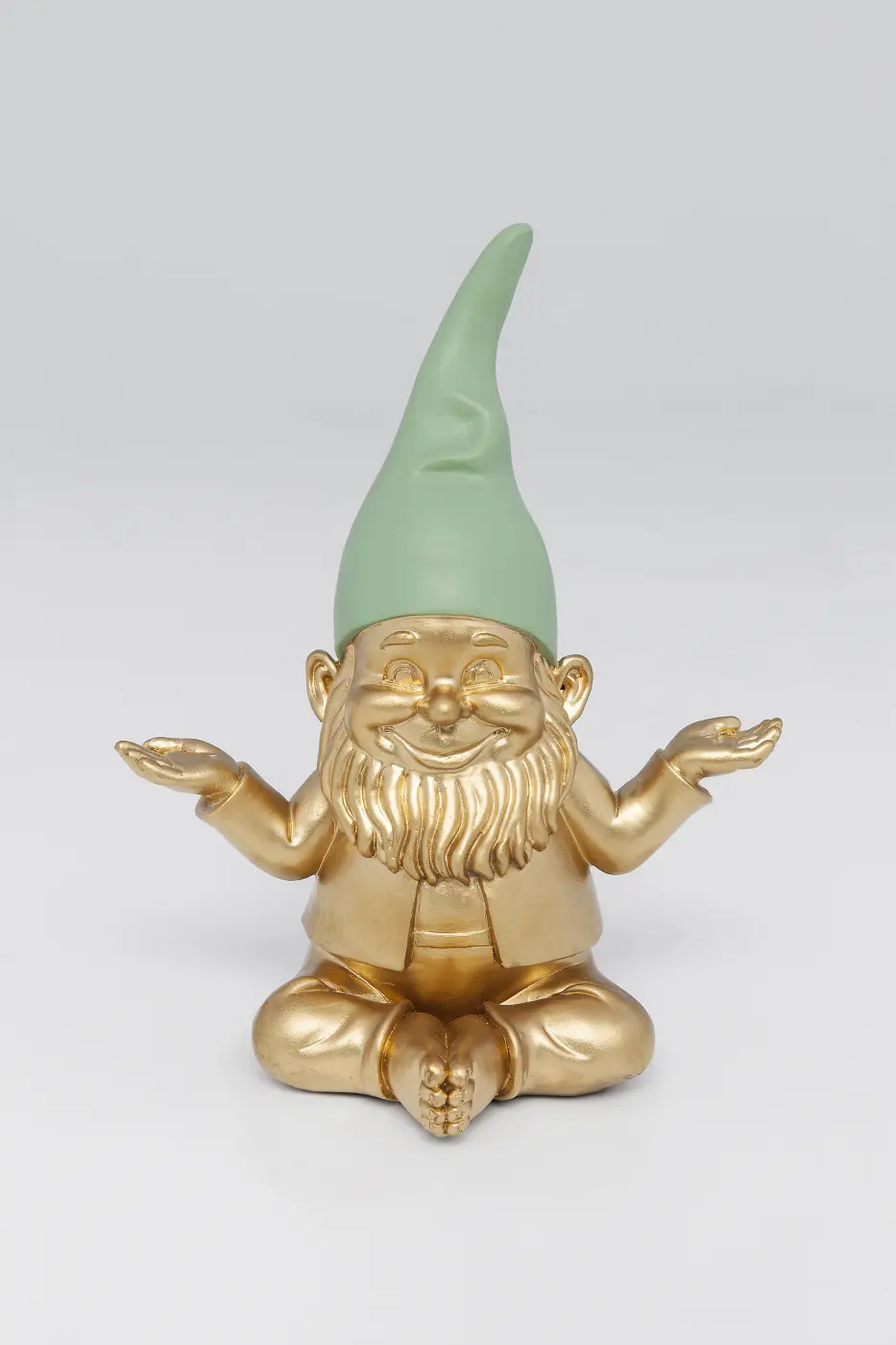 Kare Design Deko Figur Zwerg Gold 19 cm