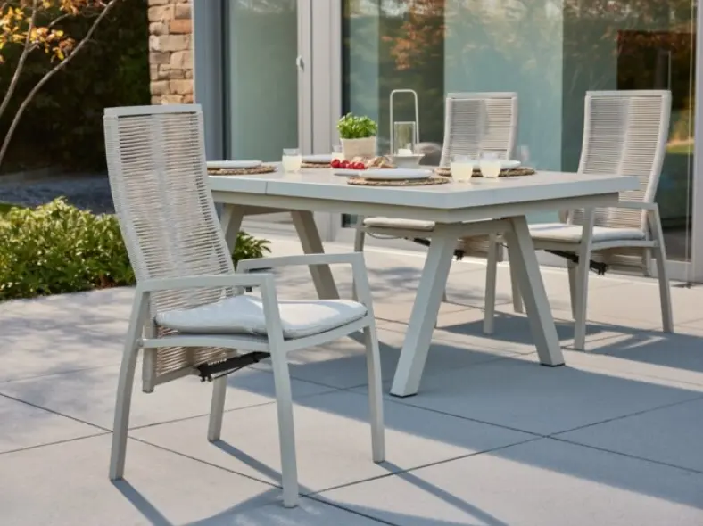 Interliving Positionsstuhl Alu Taupe ca. 63x57x107 cm