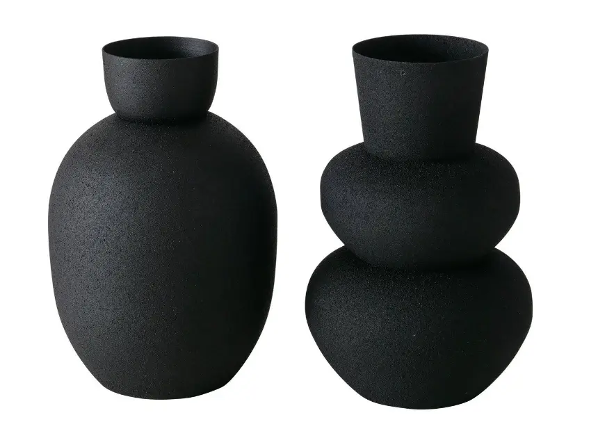 Roomio Vase Maynar schwarz 17 cm