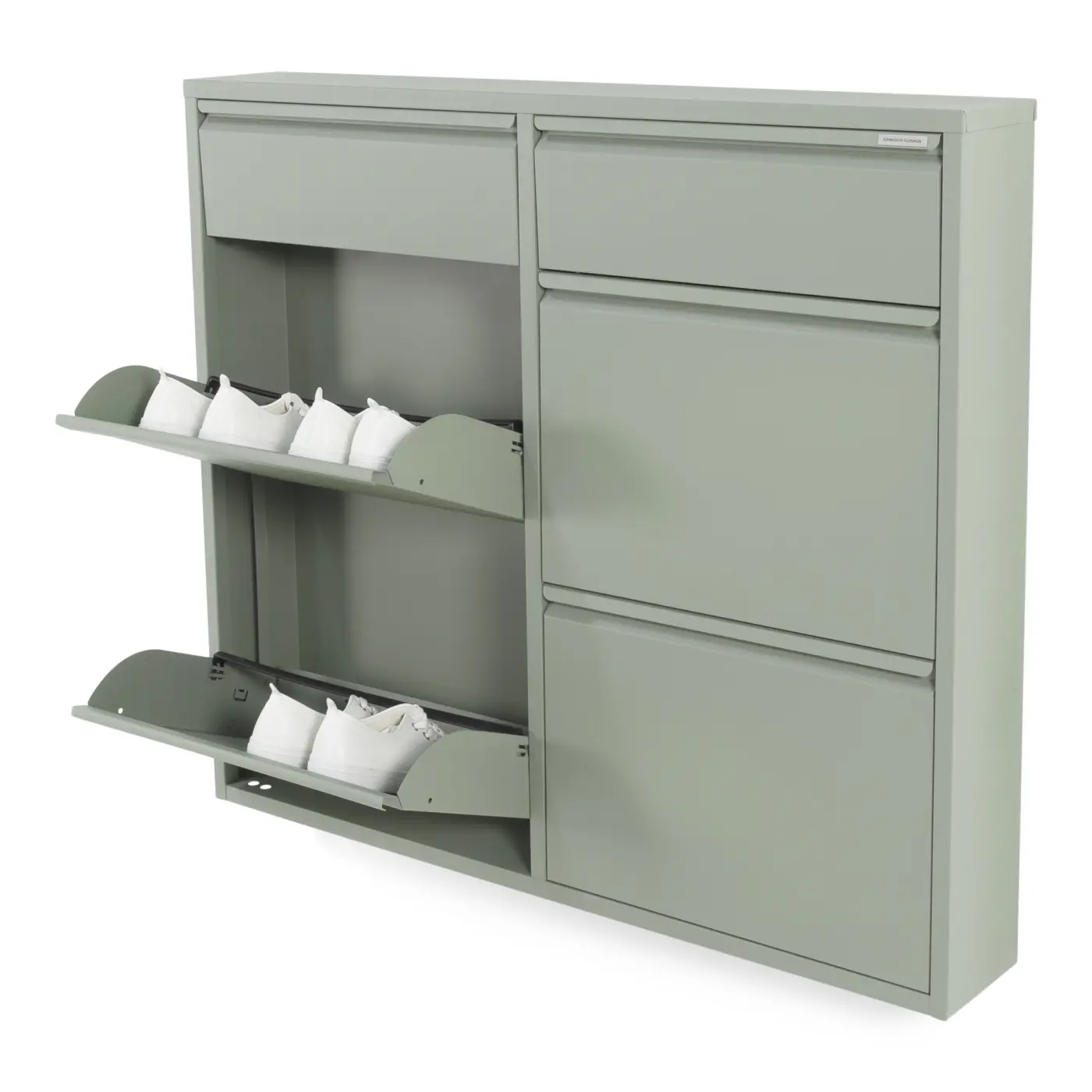 Spinder Schuhschrank Billy Dusty green, ca. 98x86x15 cm