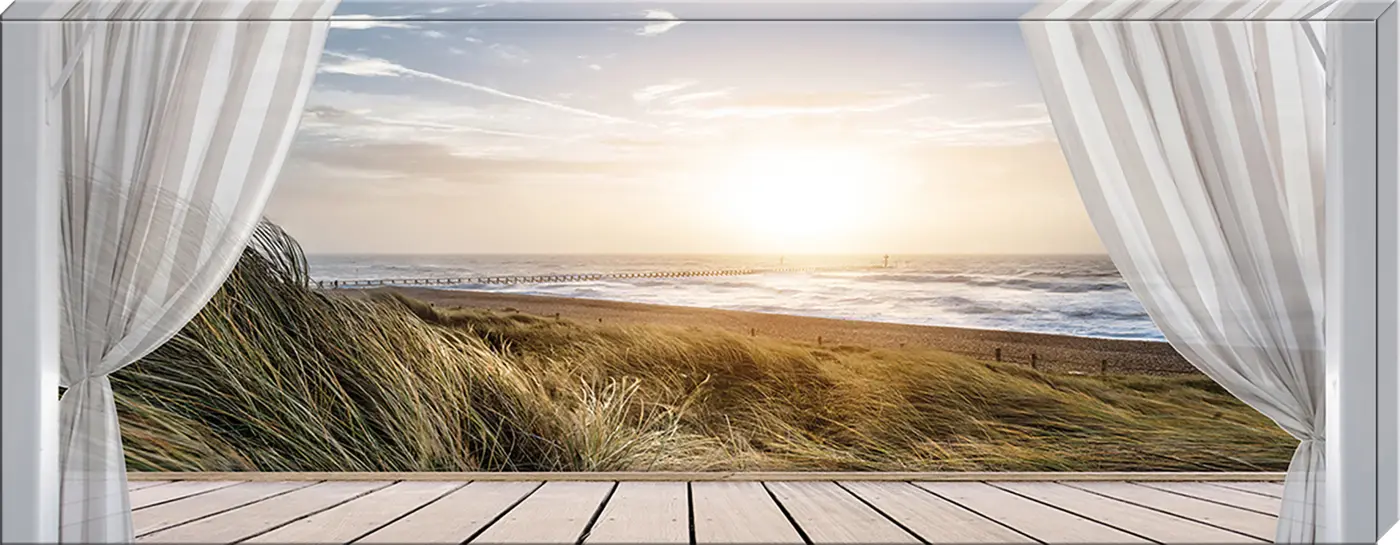 ars graphica Canvas-Panorama - Canvas-Panorama: Morgensonne