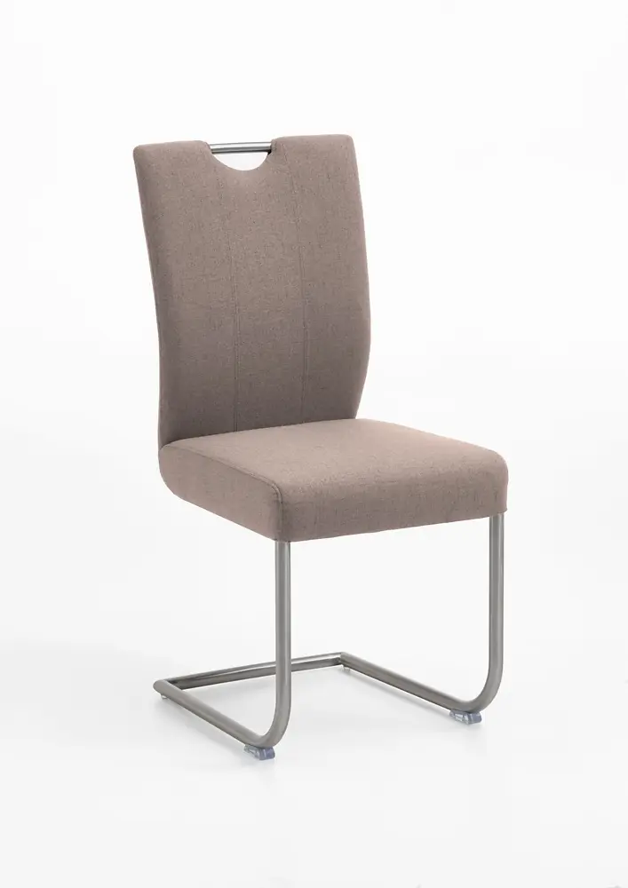 Niehoff Schwingstuhl gepolstert mit Griff Taupe