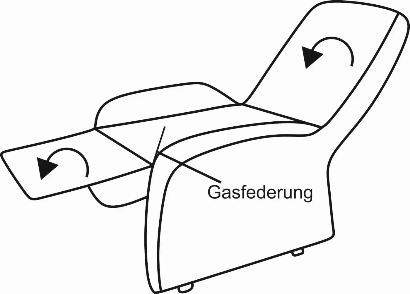 Interliving Drehsessel 4565 Silber/Schwarz