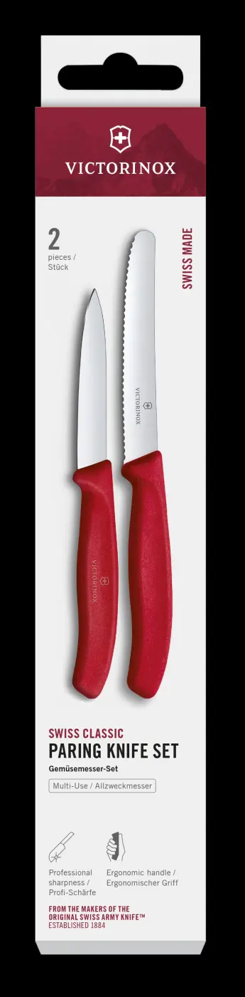 Victorinox Gemüsemesser Swiss Classic 2-tlg rot