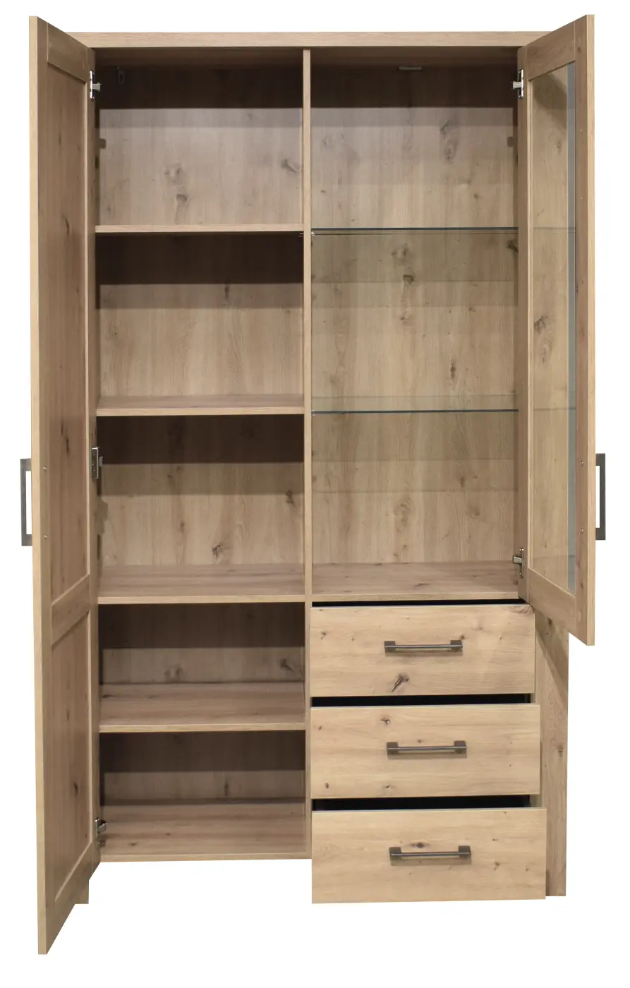 Mäusbacher Vitrine Mares asteiche/wiener geflecht-asteiche