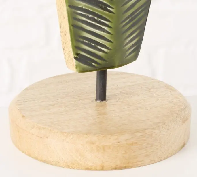 Boltze Dekoaufsteller Musa Blatt Dunkelgrün ca. 86 cm