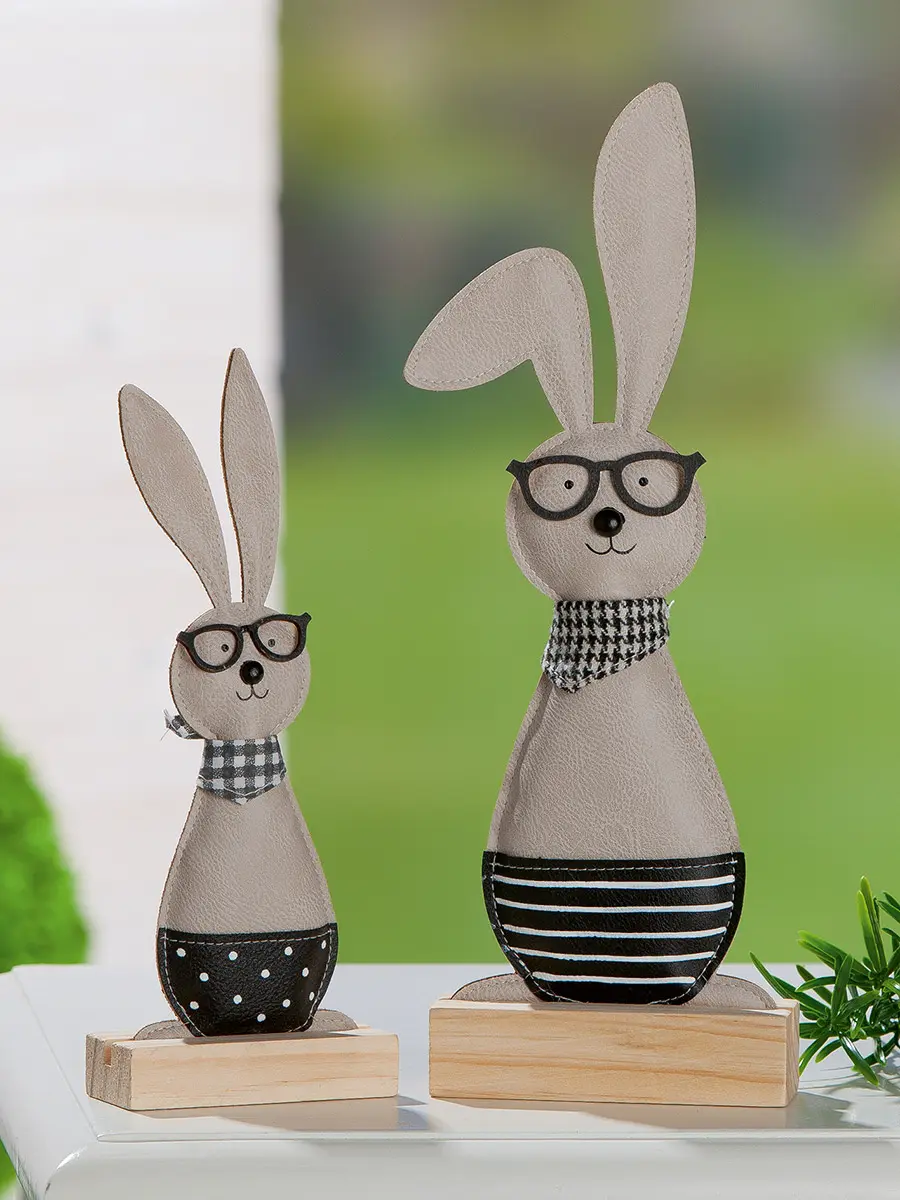 Macrander Hase Okulos grau ca. 35 cm