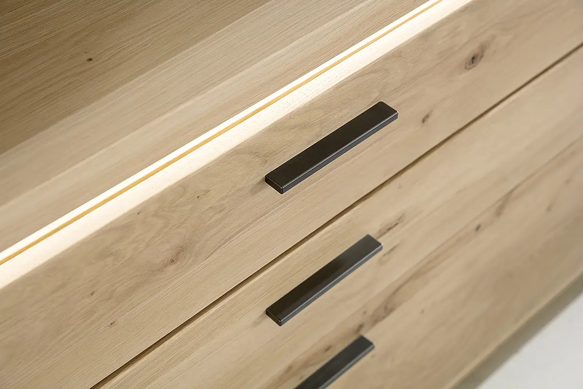 MCA Sideboard Balkeneiche Bianco ca.210x84x44 cm MCA Sideboard Balkeneiche Bianco ca.210x84x44 cm