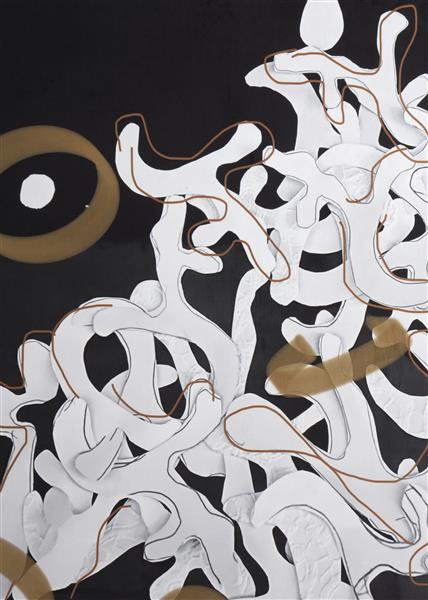 Dancing notes Bild 120x120cm