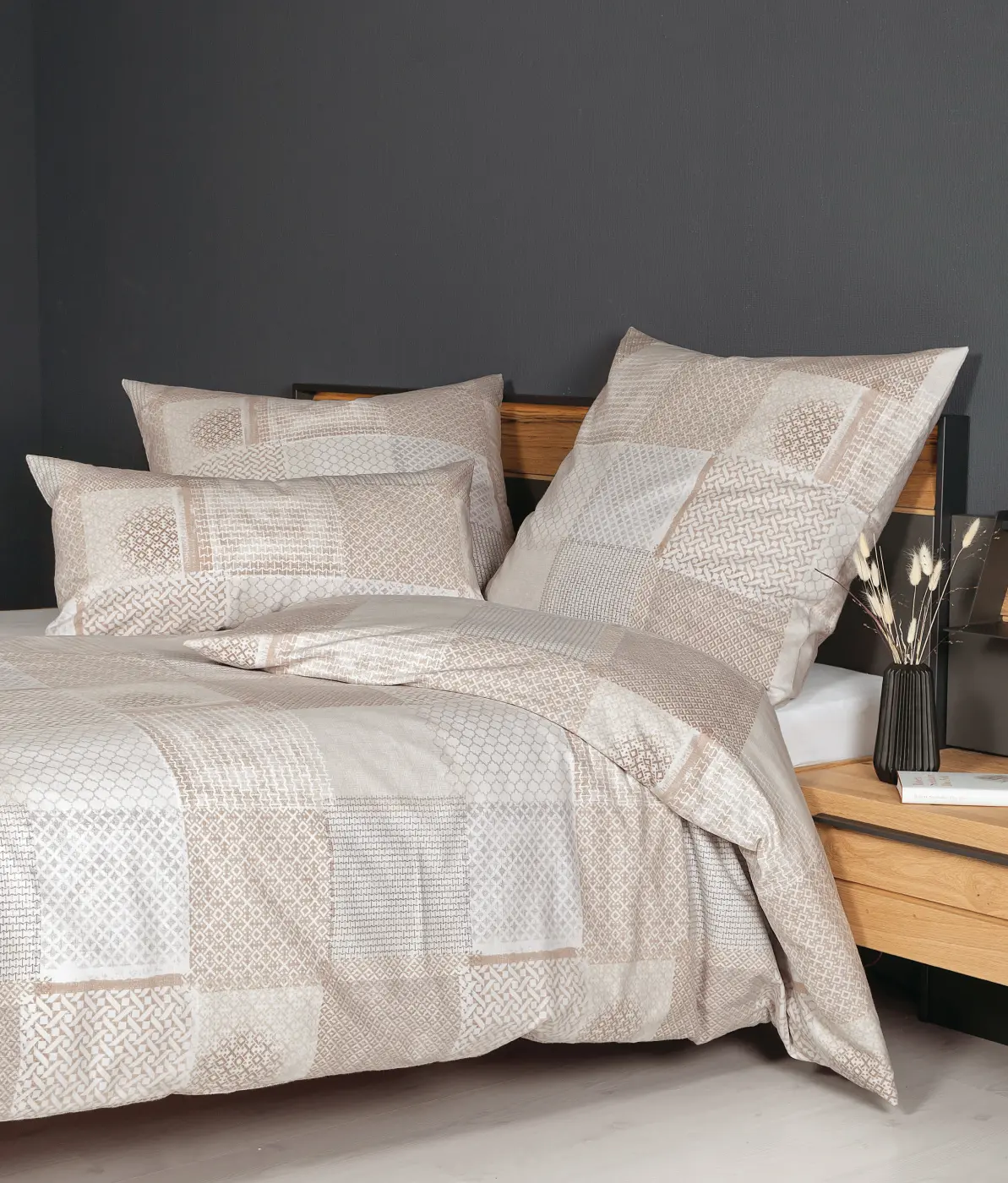 Janine Garnitur naturell 135x200,80x80