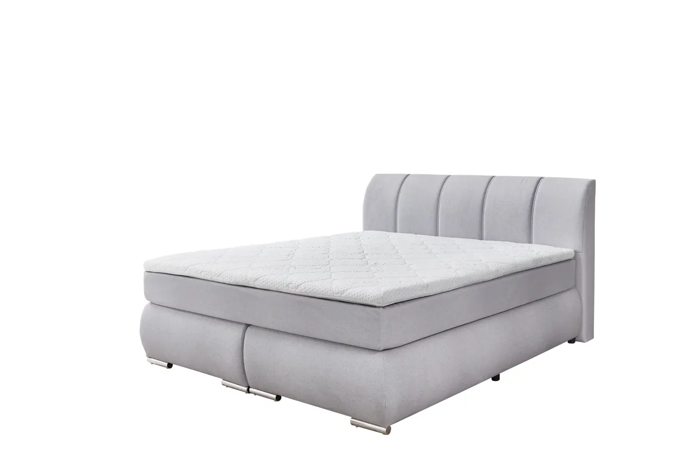 Sun Garden Boxspringbett Graz Silber ca. 180x200 cm