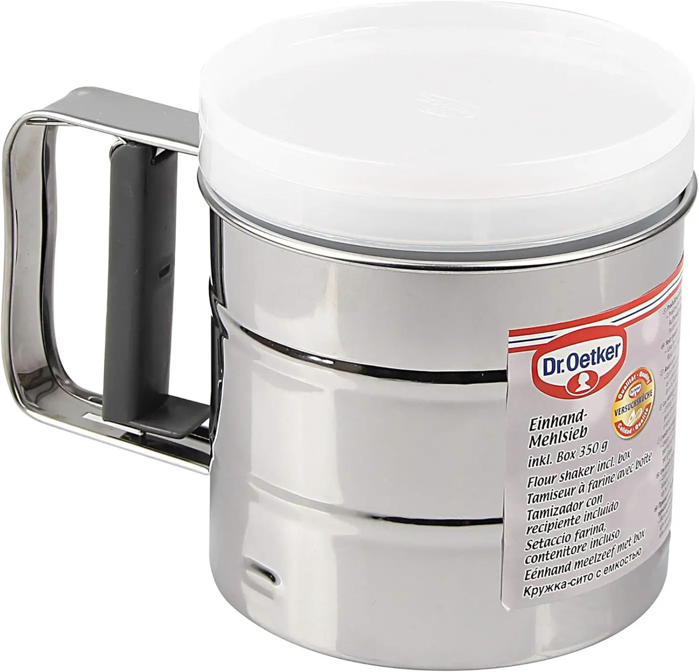Zenker Dr. Oetker Mehlsieb inkl. Box, silber