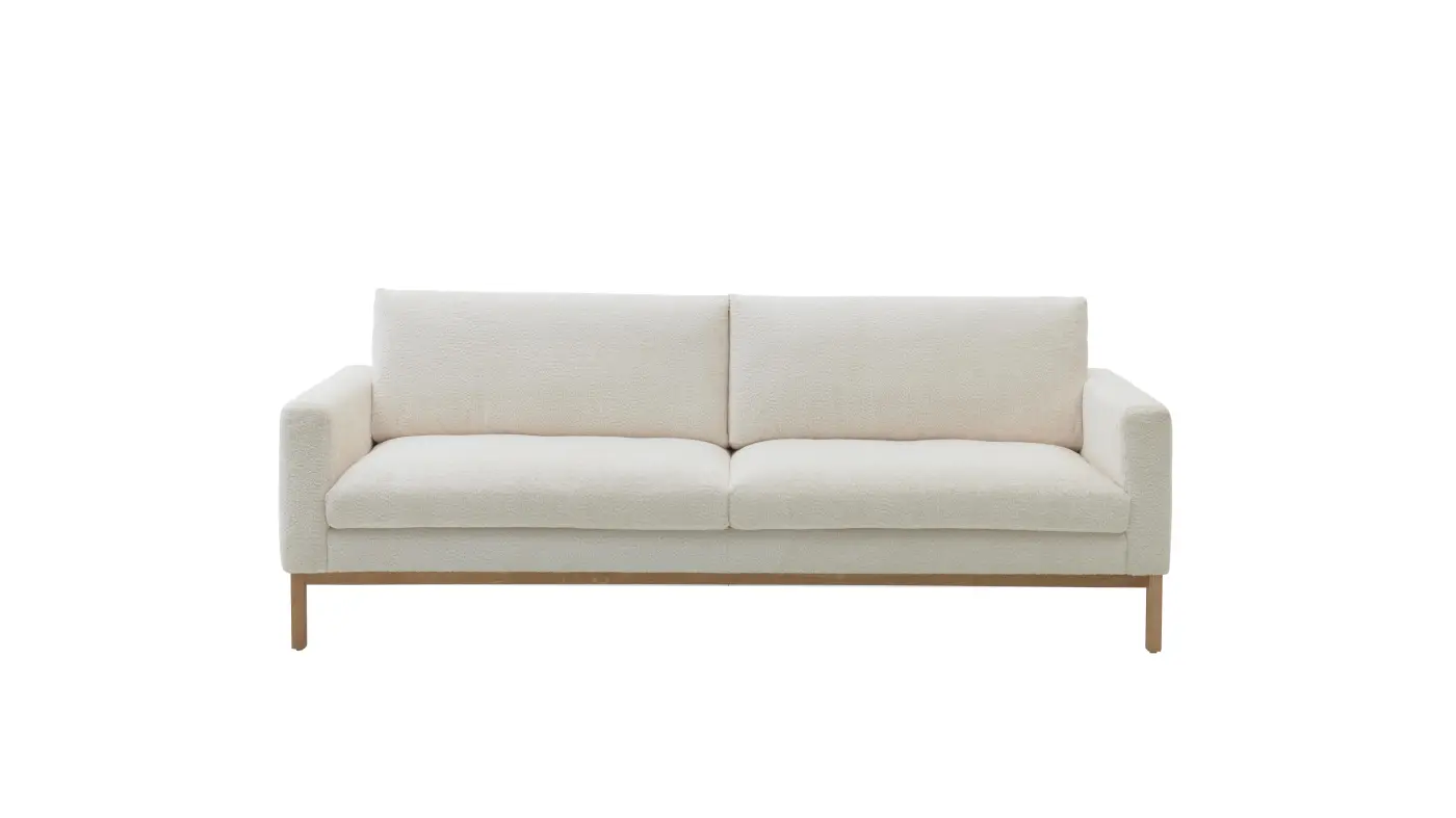 Roomio No. 4105 Polstergarnitur 3-Sitzer Shaun white, ca. 208x90 cm