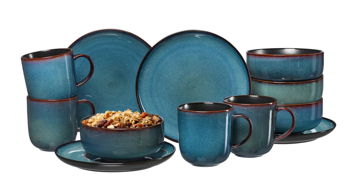 Ritzenhoff Frühstücksset Bali 12-tlg. Blau