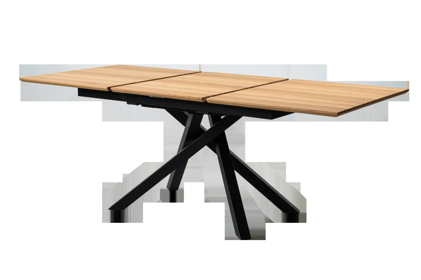 360 Grad Furniture Esstisch Eiche klar lack/MDF ausziehbar ca. 140-200x100x76 cm