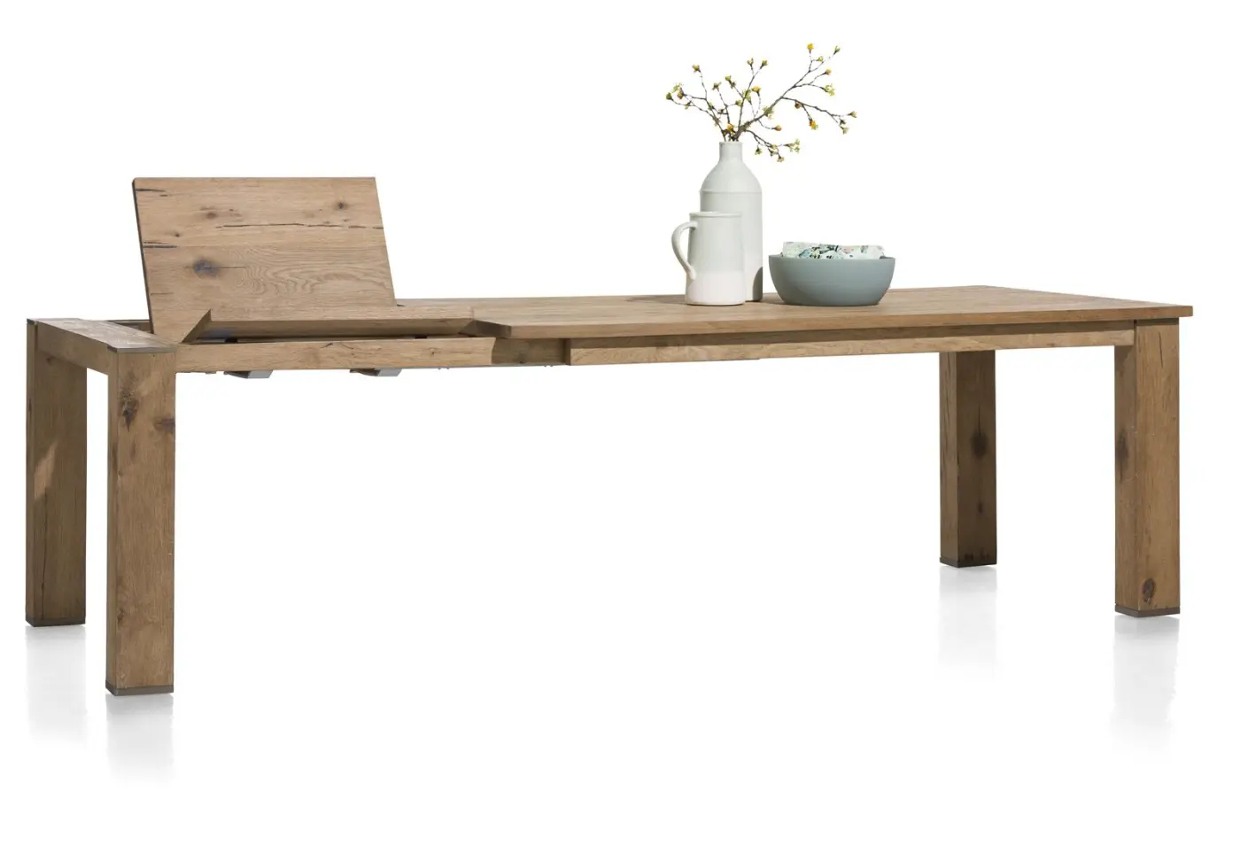 Habufa Ausziehtisch Canova 39598RWB, Eiche Railway braun furniert, ca.100x180(-240)x77 cm