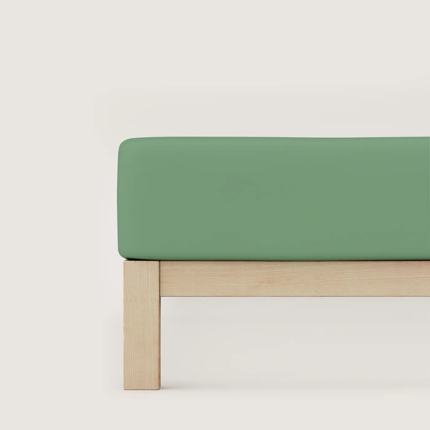 Schlafgut Spannbetttuch Pure140x200-160x220 cm Green Mid
