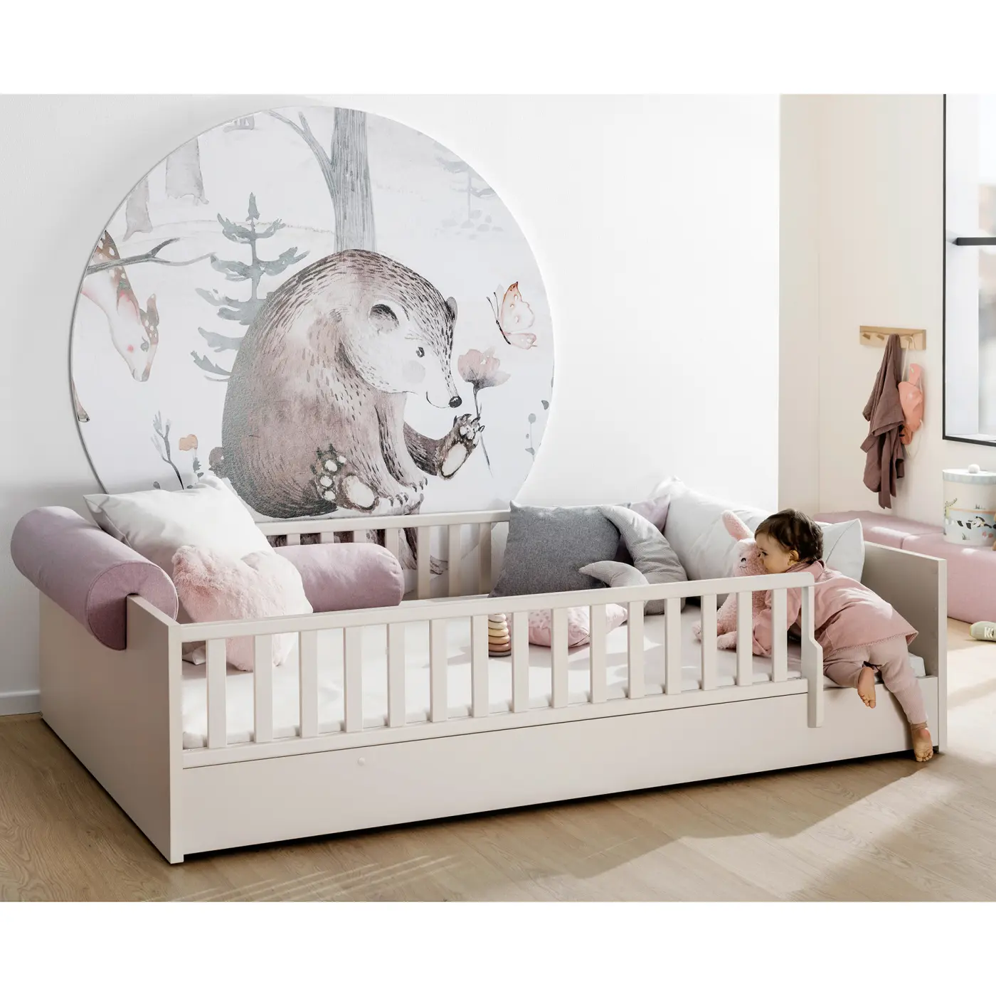 Paidi Bodenbett LITTLE FLO cashmere beige 90x200 cm