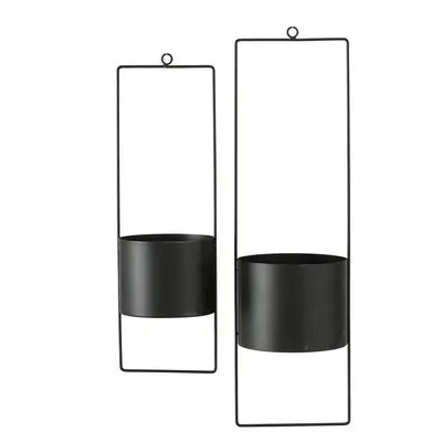 Boltze Pflanztopf Hänger Eisen schwarz 50 cm